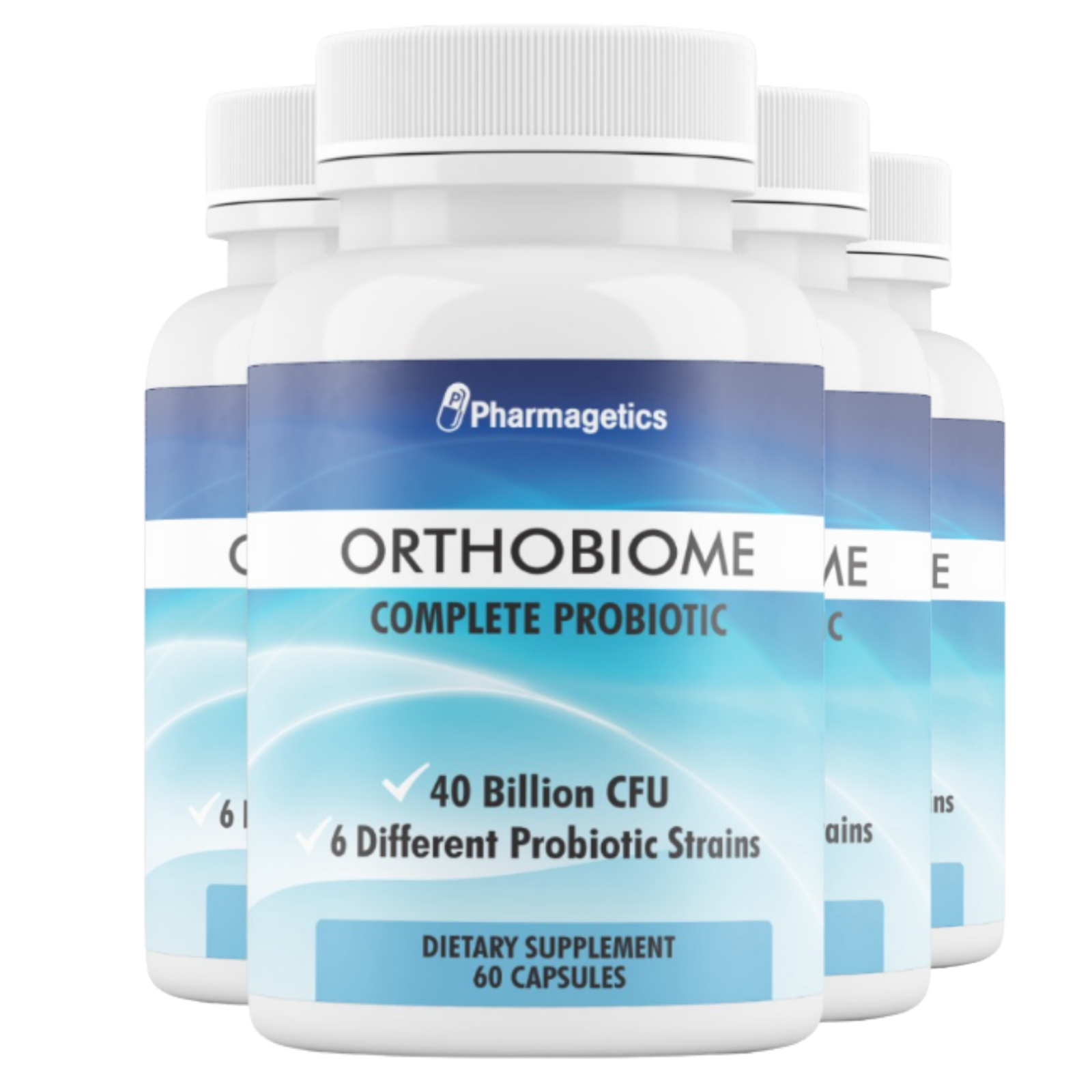4 Bottles Orthobiome Complete Probiotic Pills Ortho Biome 60 Capsules