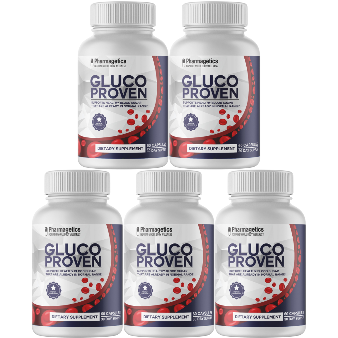 Gluco Proven, Blood Sugar Formula - 5 Bottles