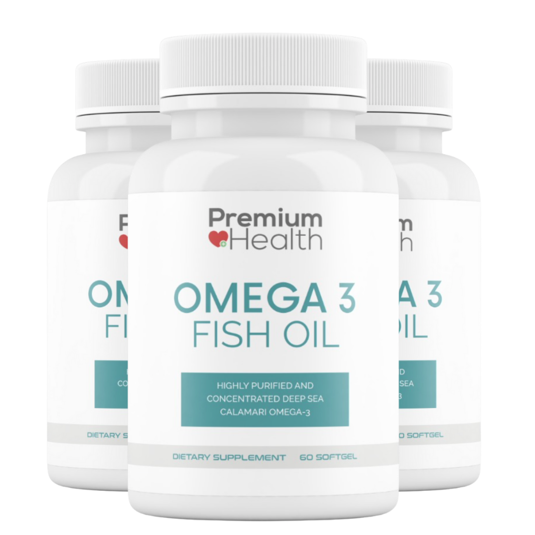 3 Omega 3 Fish Oil - 3 Bottles -180 Softgel