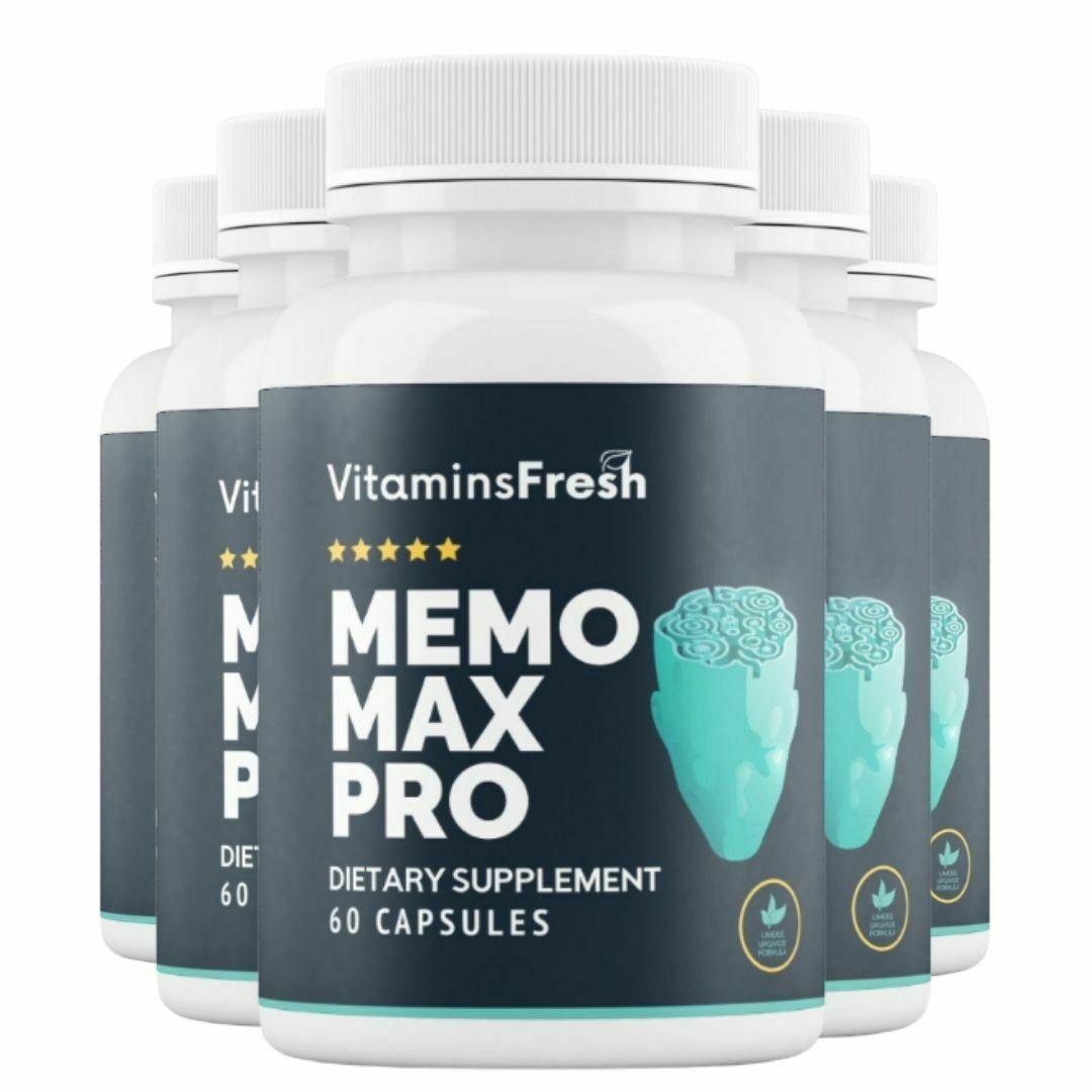 5 Bottles Memo Max Pro dietary supplement 60 Capsules x 5