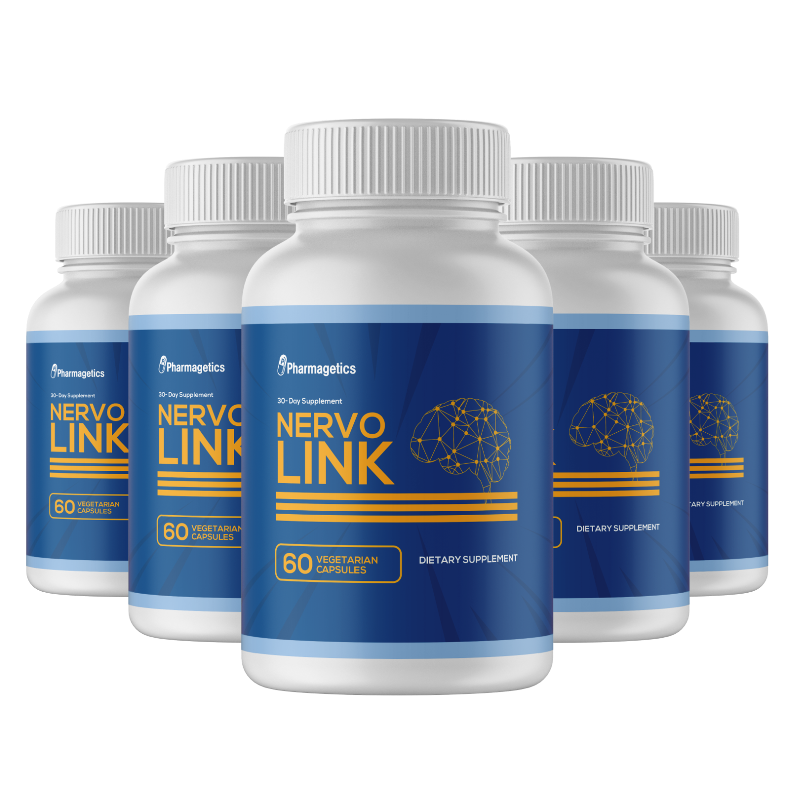 Nervo Link Brain Supplement Memory Focus Neuro Mind Booster Nootropic 5 Pack