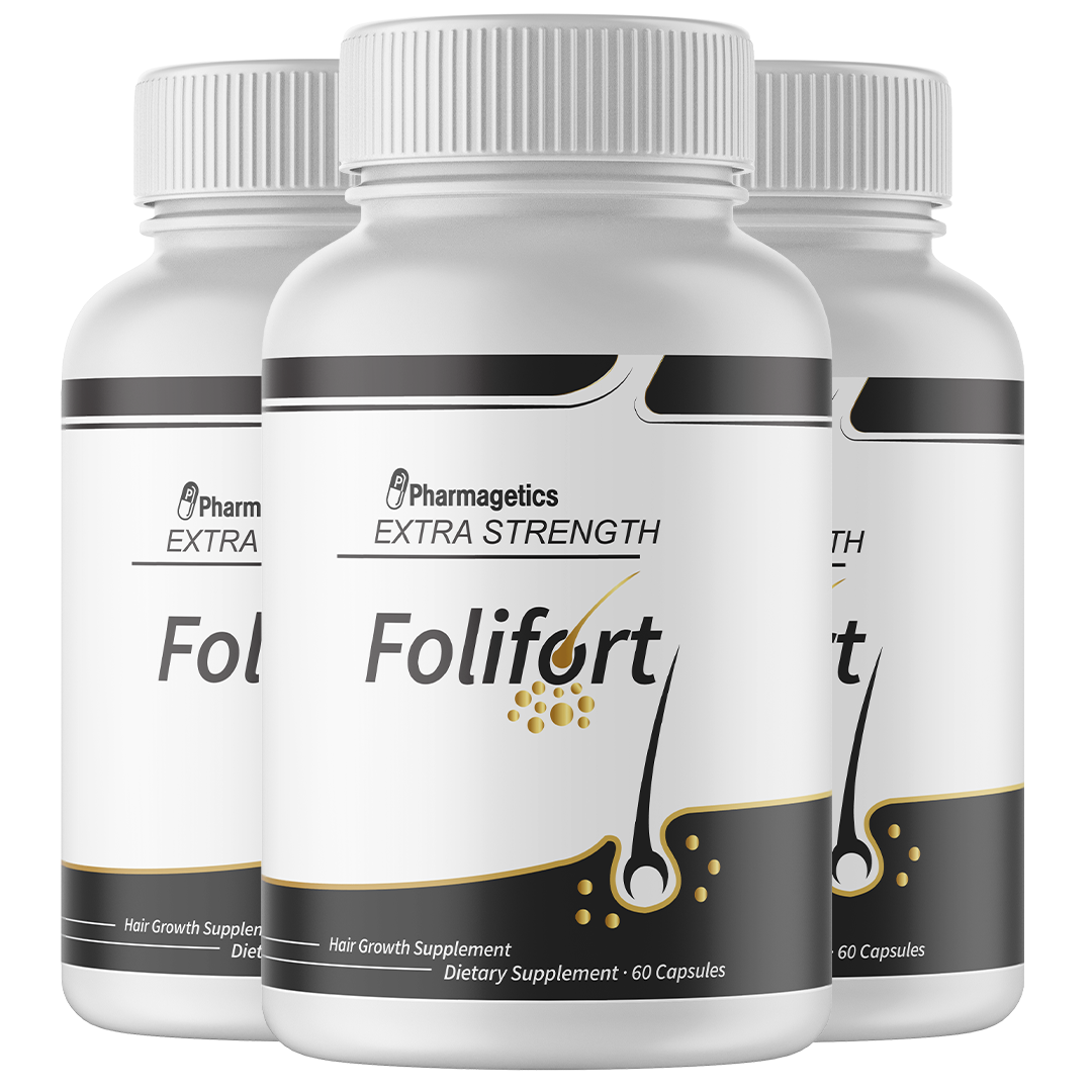 Folifort Hair Growth Supplement - 3 Bottles 180 Capsules