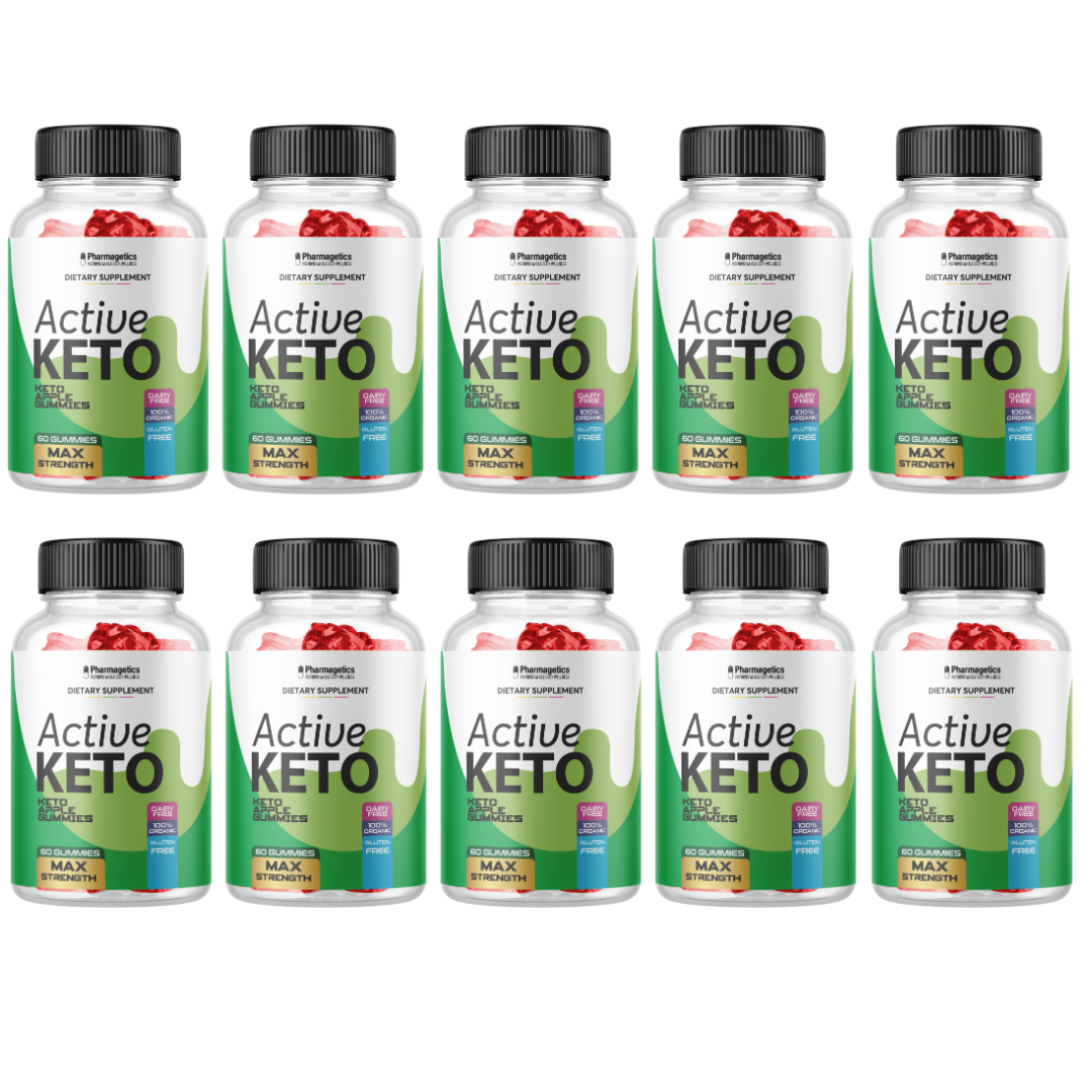 Active Keto ACV Gummies - Vegan, Weight Loss Supplement - 10 Bottles 600 Gummies