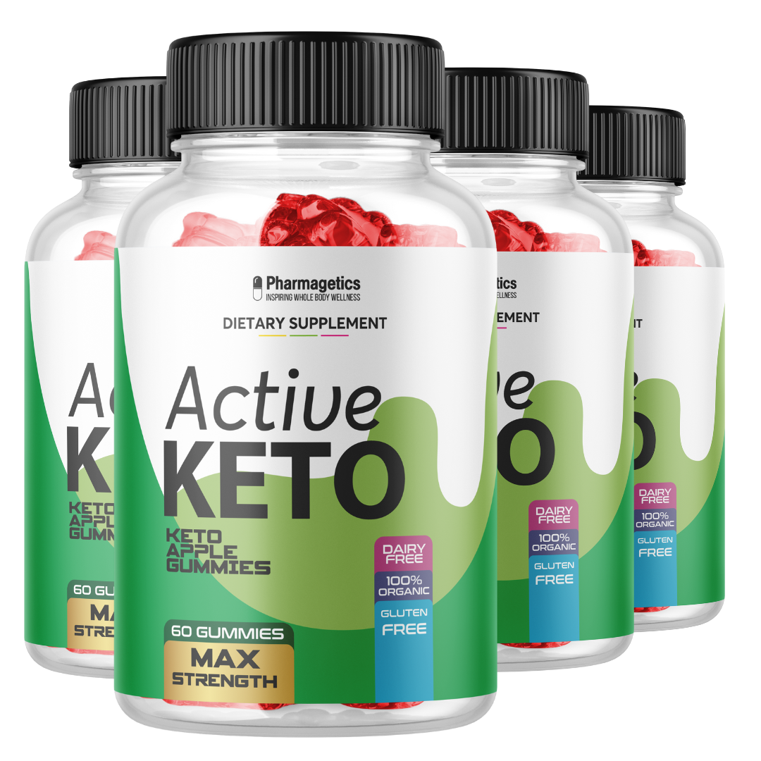 Active Keto ACV Gummies - Vegan, Weight Loss Supplement - 4 Bottles 240 Gummies