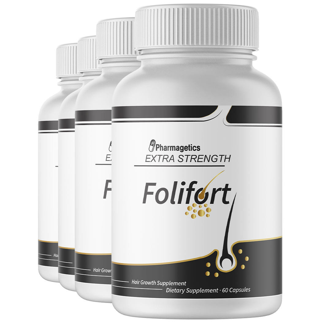 Folifort Hair Growth Supplement - 4 Bottles 240 Capsules