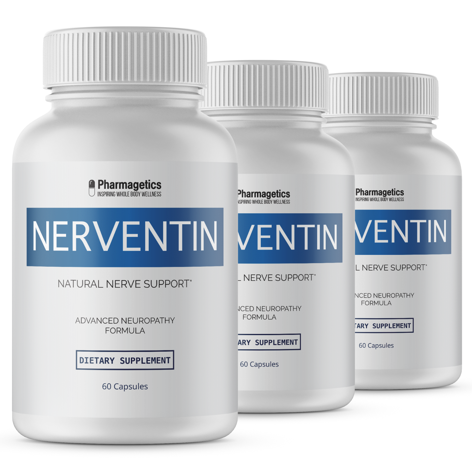 Nerventin Natural Nerve Support 3 Bottles 180 Capsules