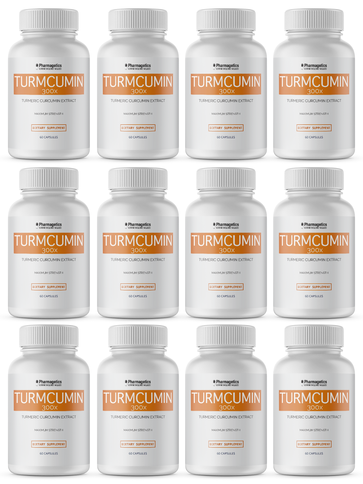 Turmcumin 300X Turmeric Curcumin Extract 12 Bottles 720 Capsules