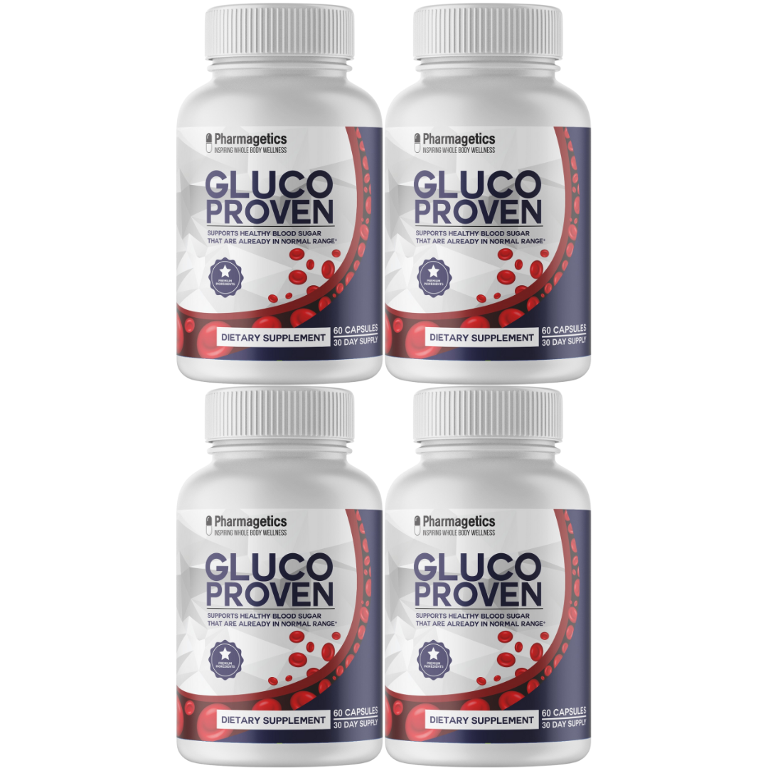 Gluco Proven, Blood Sugar Formula - 4 Bottles