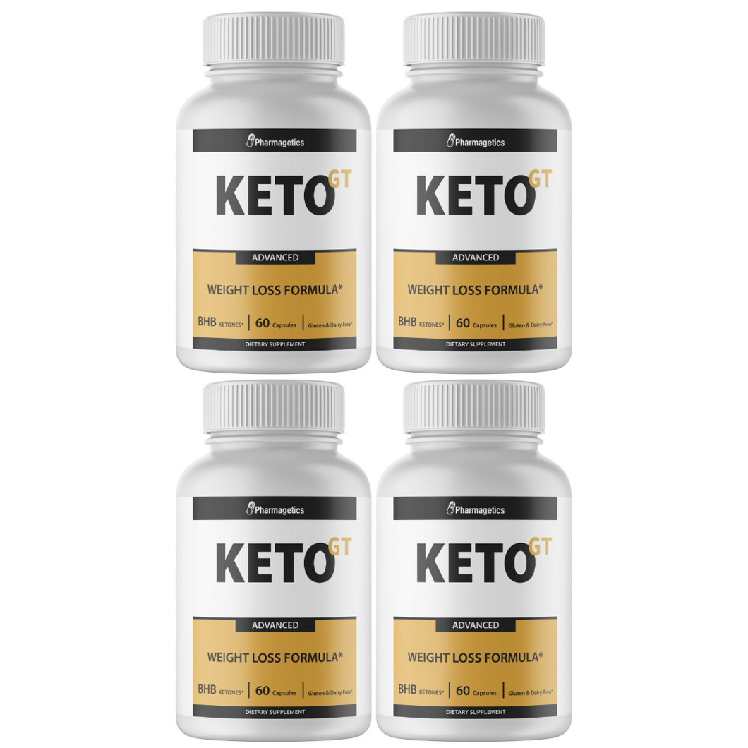 4 Keto GT Weight Loss Formula - 60 Capsules - 240 Capsules - 4 Bottles