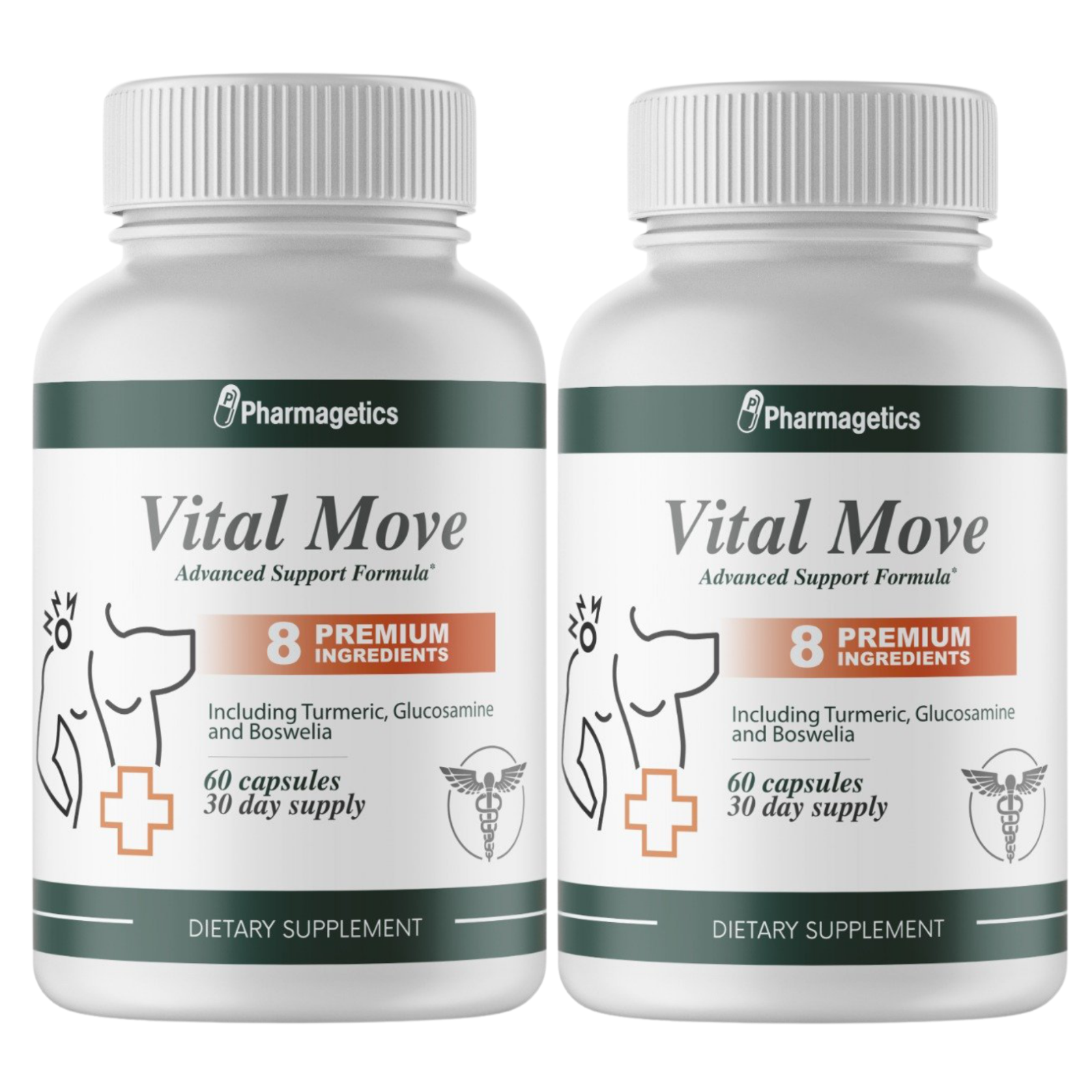 2 Vital Move Advanced Support Formula 2 Bottles -120 Capsules