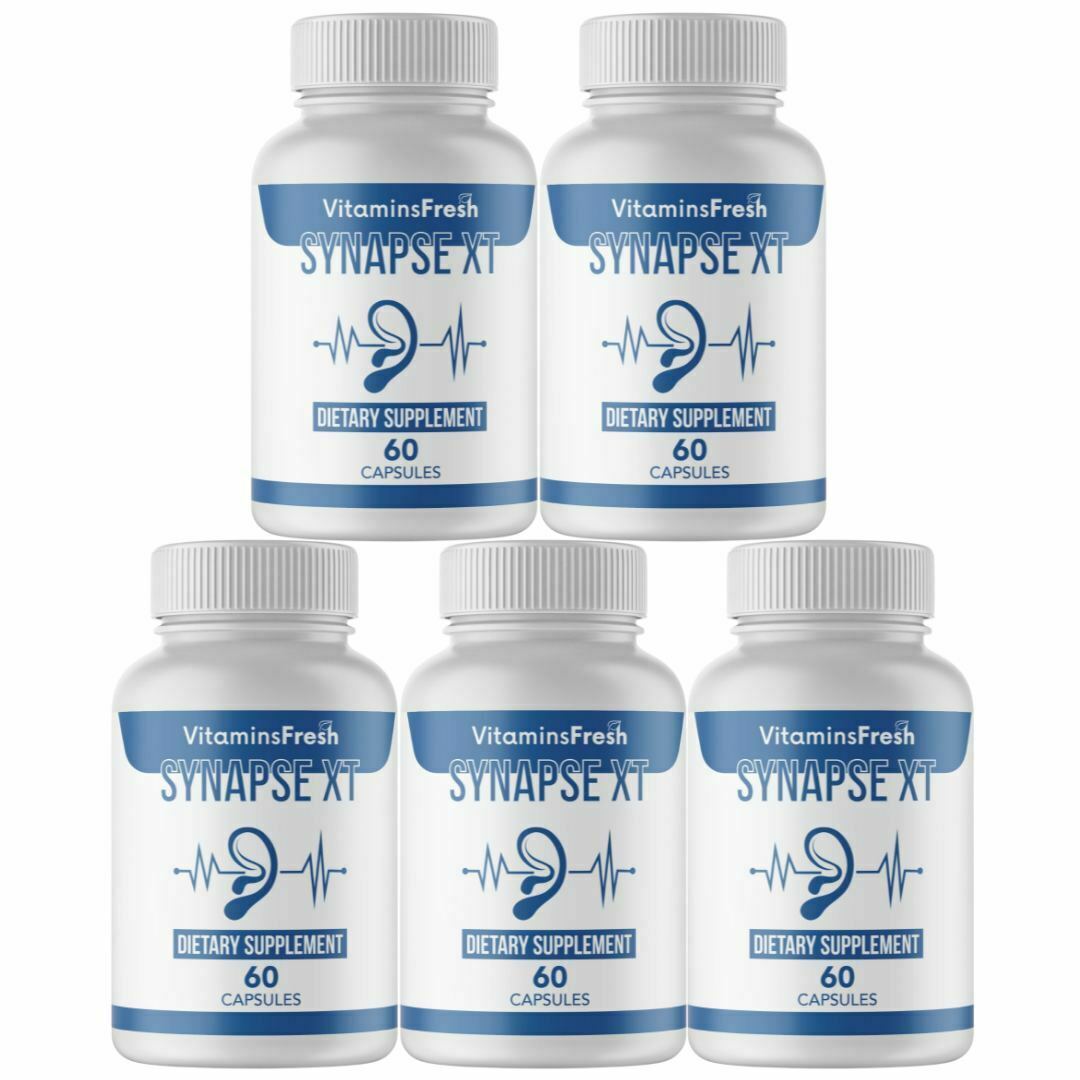Synapse XT Tinnitus Relief - 5 Bottles 300 Capsules