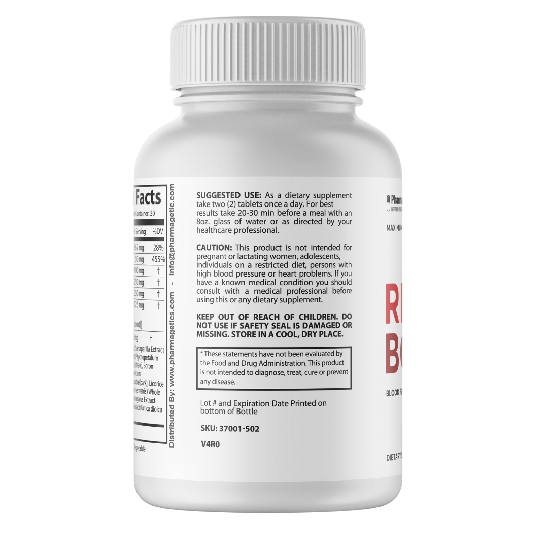 Red Boost Blood Flow Support - 60 Tablets