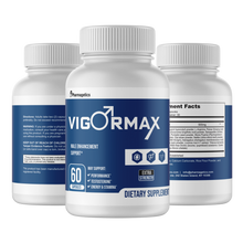 Load image into Gallery viewer, VigorMax Male Strength Support Virility 4 Bottles 240 Capsules
