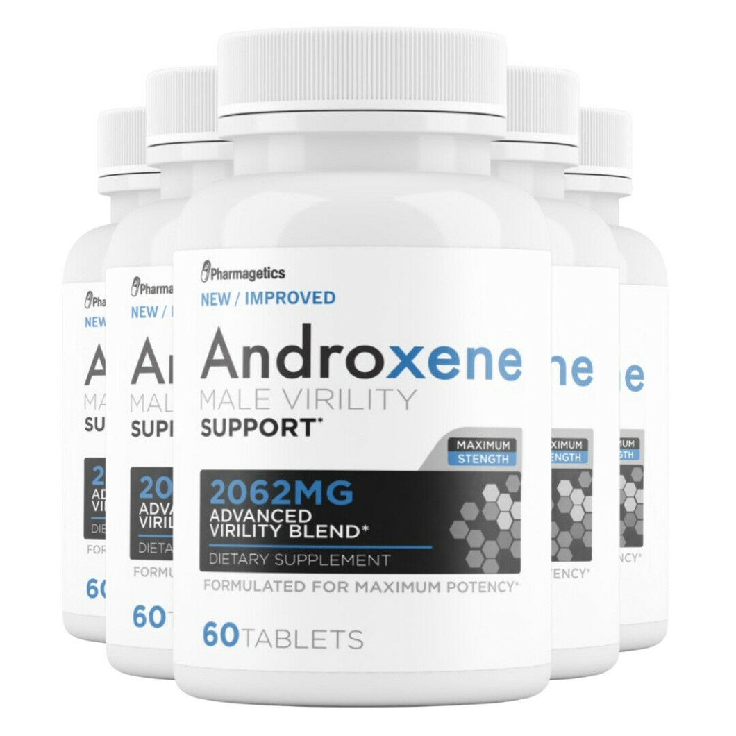 5 Androxene - Male Virility Support - 5 Bottles 300 Tablets