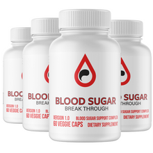 Load image into Gallery viewer, Blood Sugar Breakthrough Blood Sugar Support Complex 4 Bottles 240 Capsules
