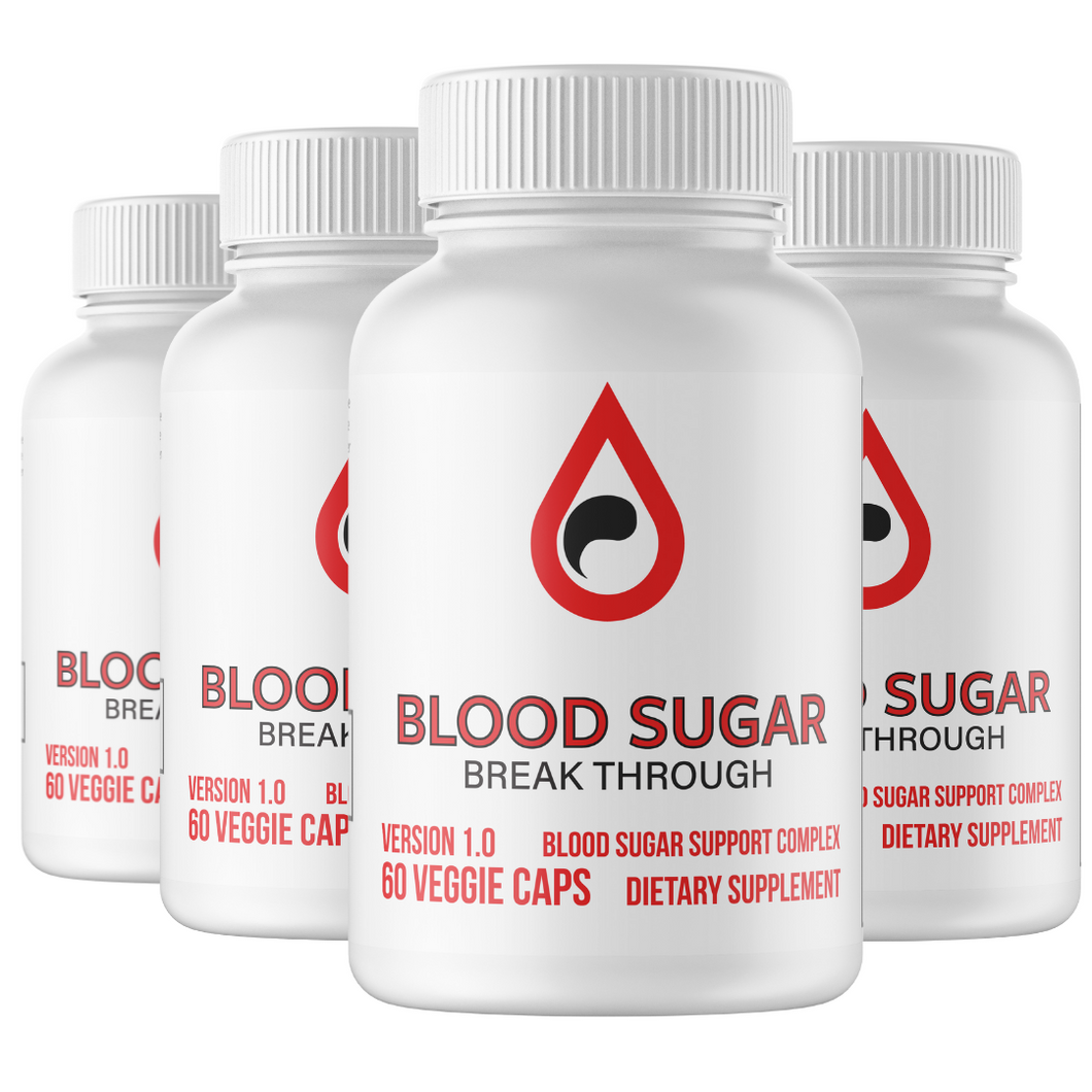 Blood Sugar Breakthrough Blood Sugar Support Complex 4 Bottles 240 Capsules