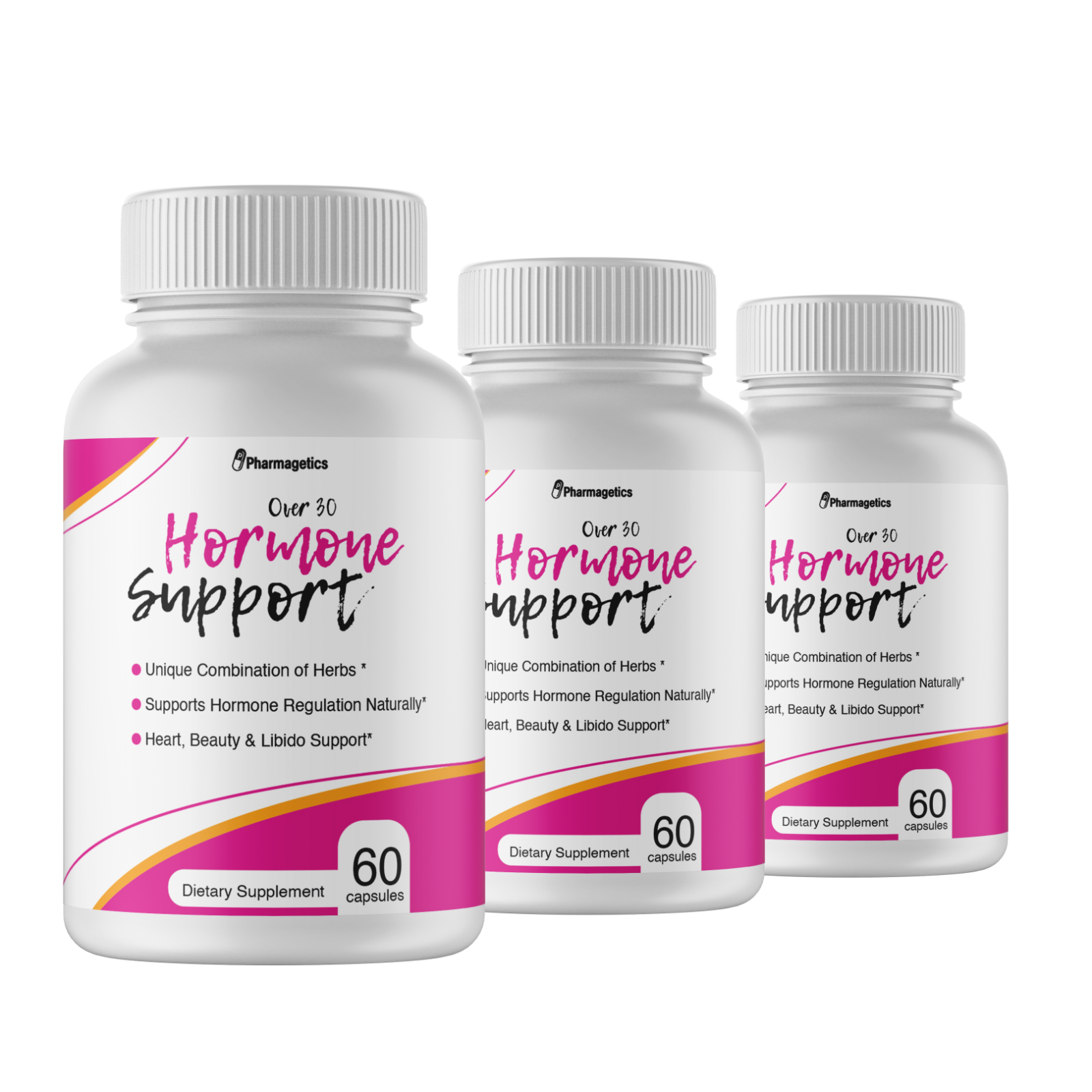 Over 30 Hormone Support Dietary Supplement - 3 Bottles 180 Capsules