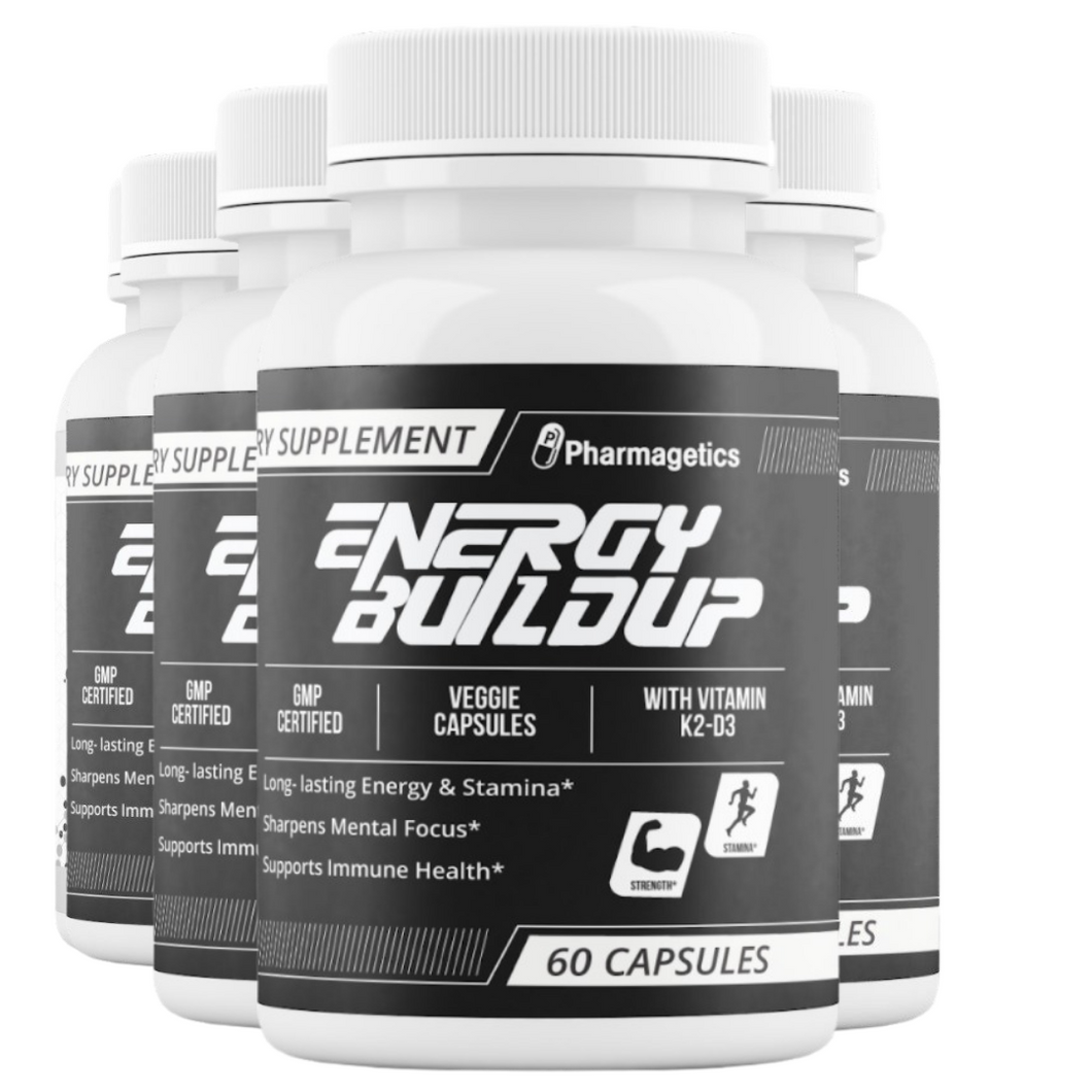 Energy Buildup - 4 Bottles 240 Capsules