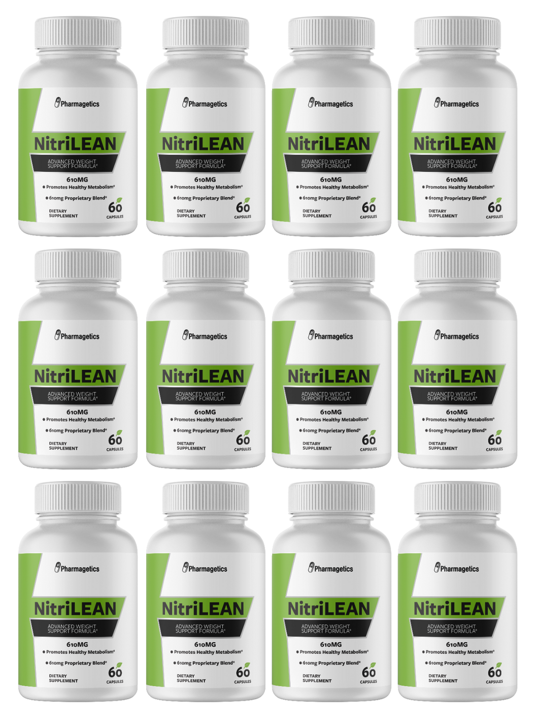 Nitrilean Advanced Weight Support Formula 610MG 12 Bottles 720 Capsules