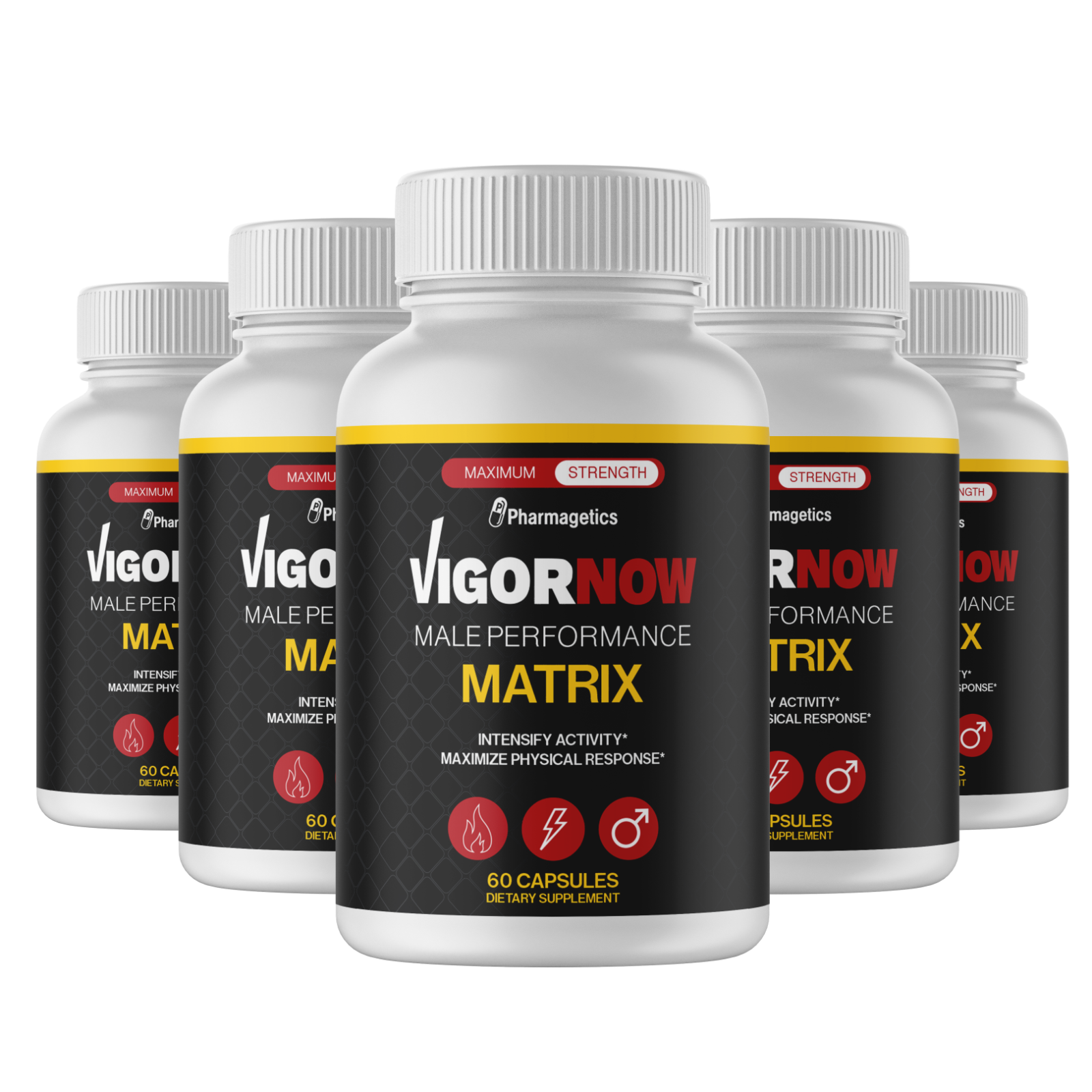VigorNow Male Performance Matrix 5 Bottles 300 Capsules