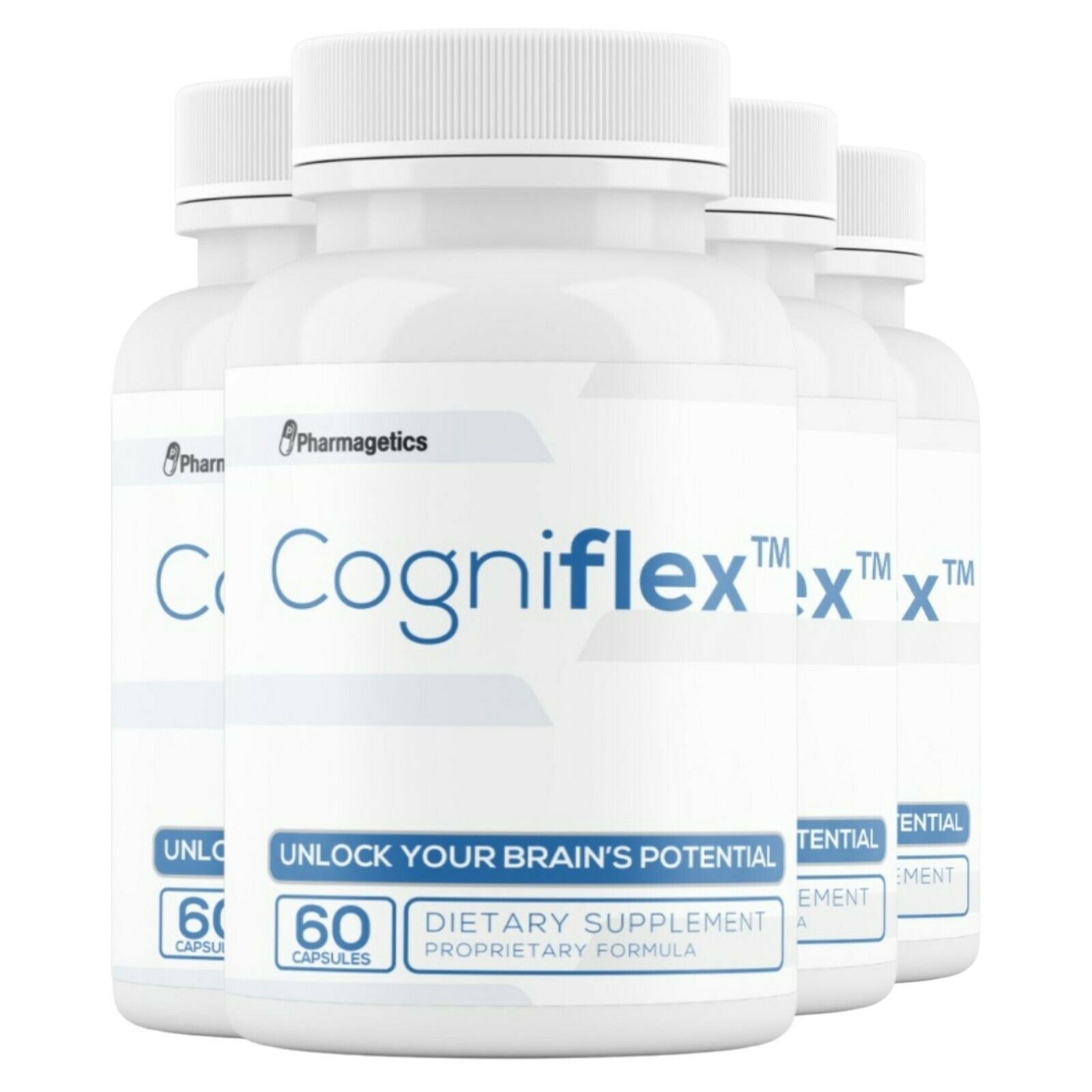 4 COGNIFLEX Mind Cognitive Brain Booster 60 Capsules 240 Capsules - 4 Bottles
