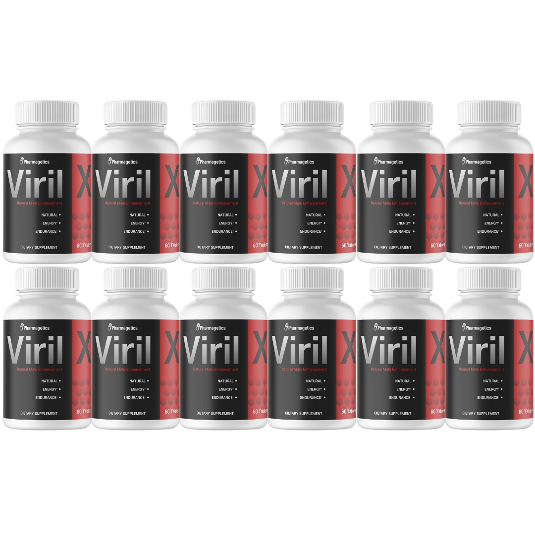 Viril X Dietary Supplement, Natural Male Enhancement, 720 Tablets - 12 Bottles
