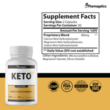 Load image into Gallery viewer, 4 Keto GT Weight Loss Formula - 60 Capsules - 240 Capsules - 4 Bottles
