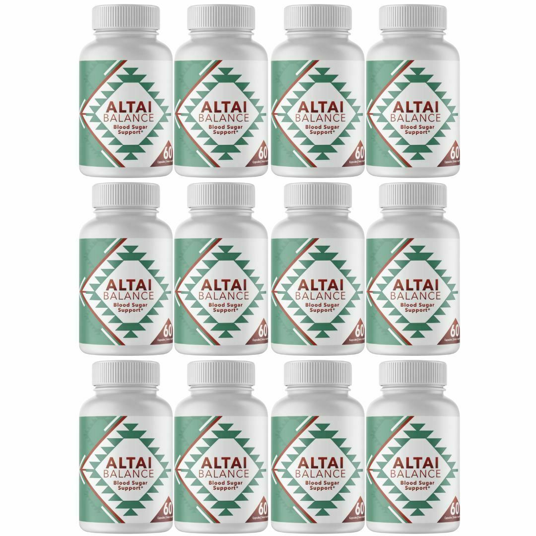 Altai Balance Herbal Supplement Supports Blood Sugar - 12 Bottles 720 Capsules