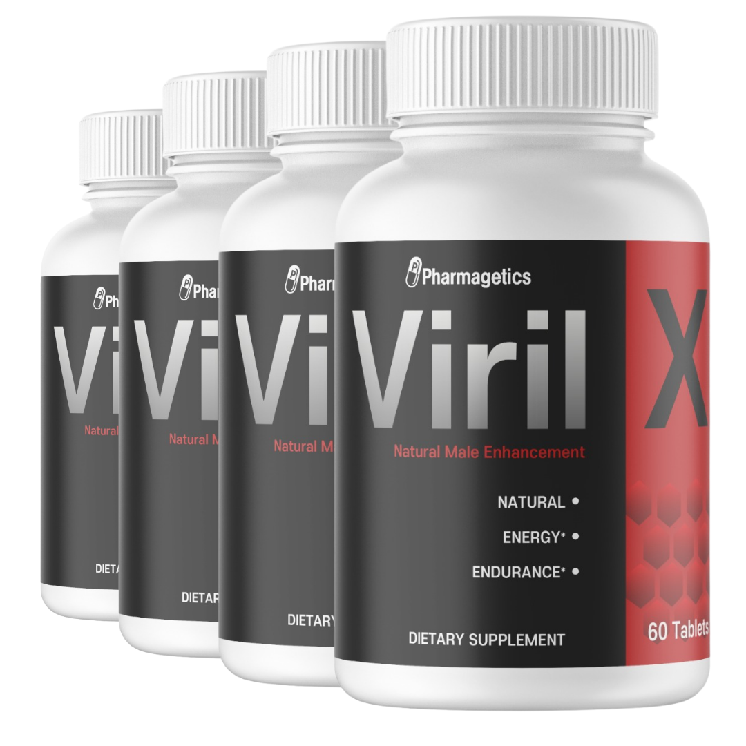 Viril X Dietary Supplement, Natural Male Enhancement, 240 Tablets - 4 Bottles