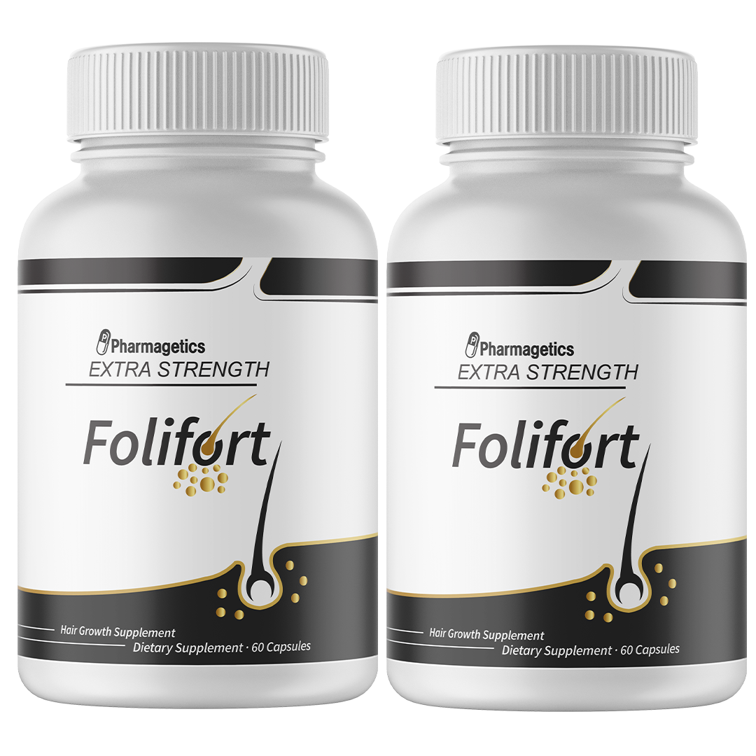 Folifort Hair Growth Supplement - 2 Bottles 120 Capsules