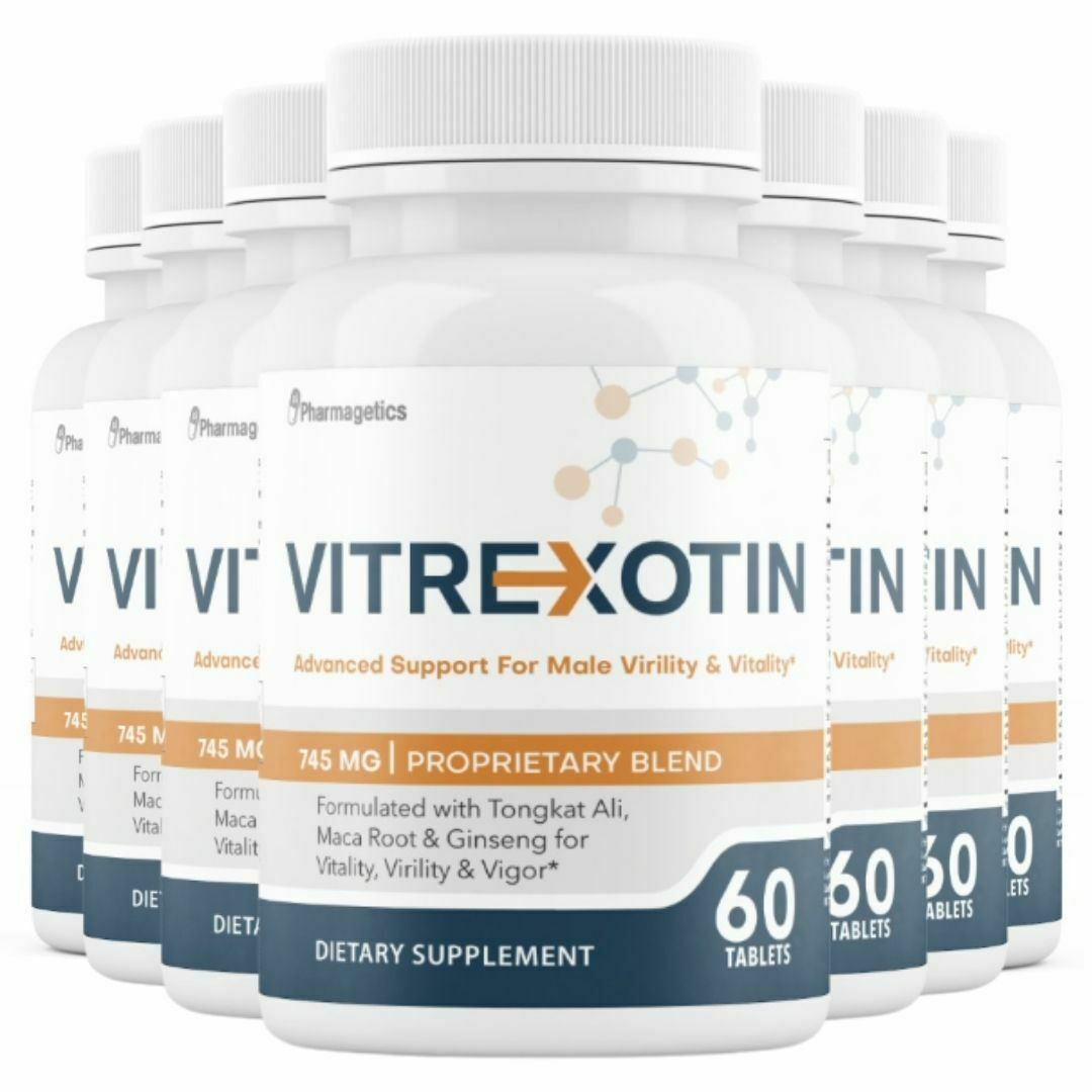 7 Bottles Vitrexotin Advanced Support For Male Virility & Vitality 60 Tablets x7
