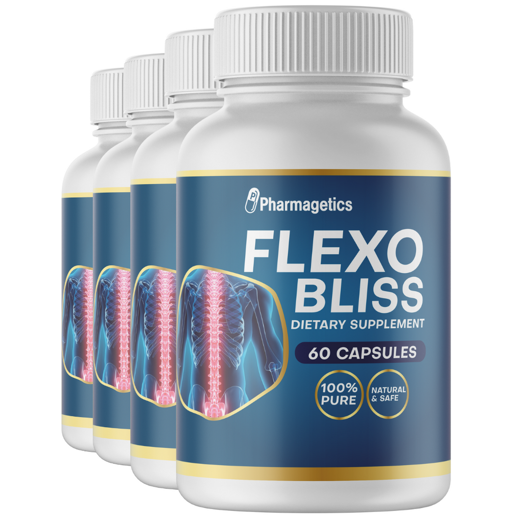 Flexo Bliss Dietary Supplement - 4 Bottles 240 Capsules