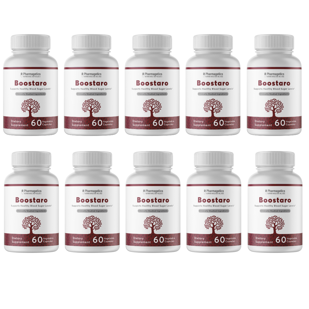 Boostaro - Supports Healthy Blood Sugar Levels 10 Bottles  600 Capsules