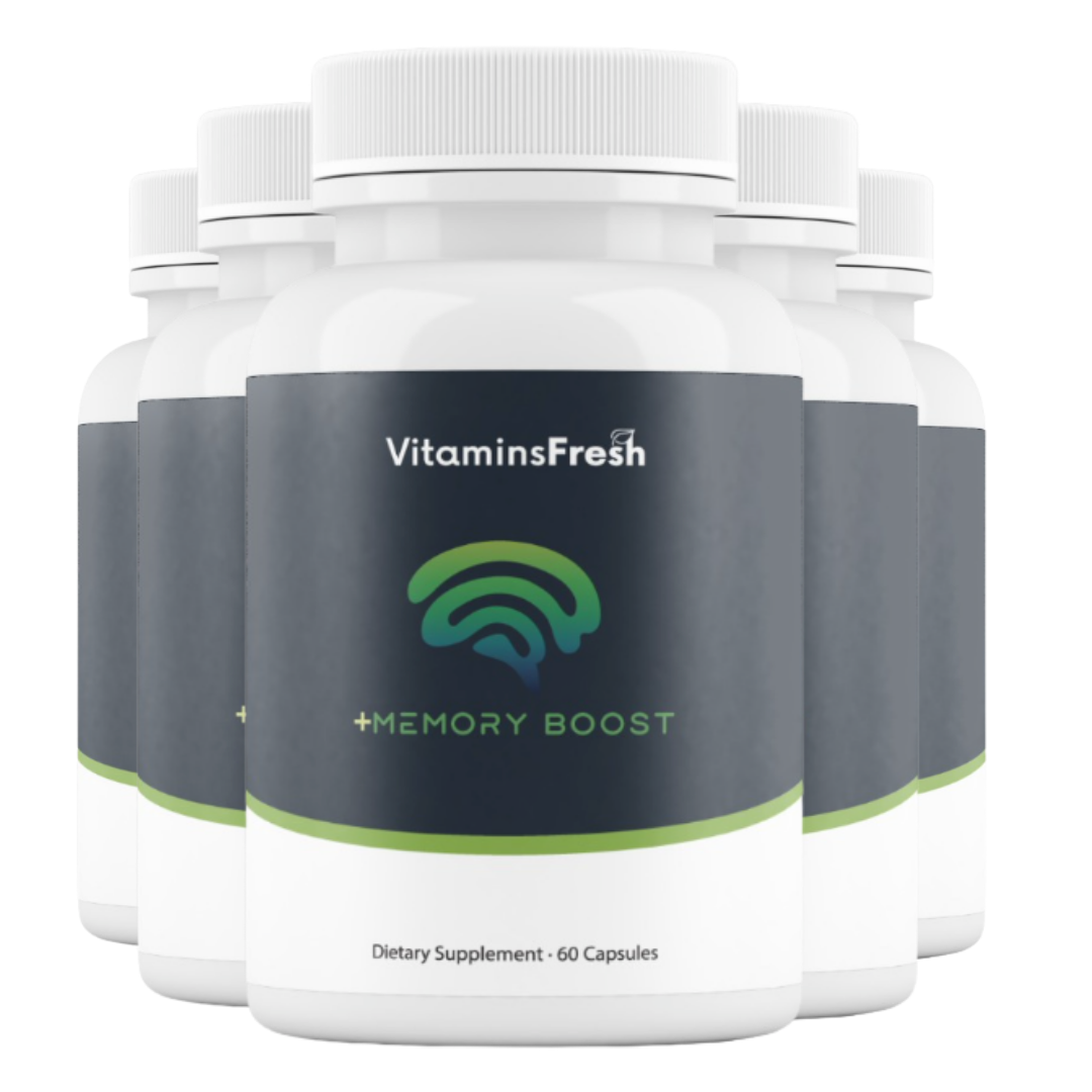 5 +Memory Boost Enhance Mental Performance - 60 Capsules -5 Bottles-300 Capsules