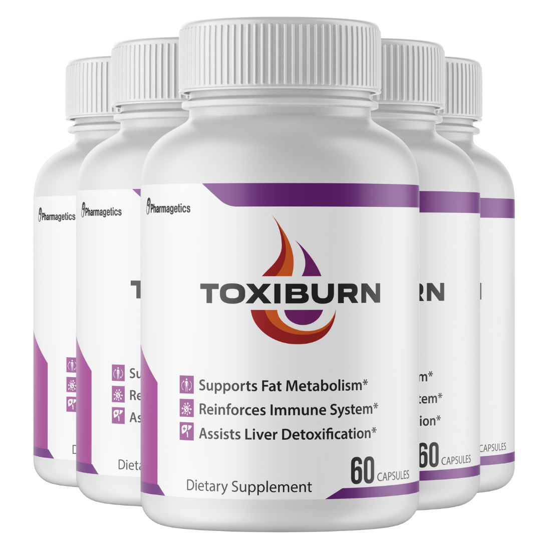 Toxiburn 5 Bottles - 300 Capsules