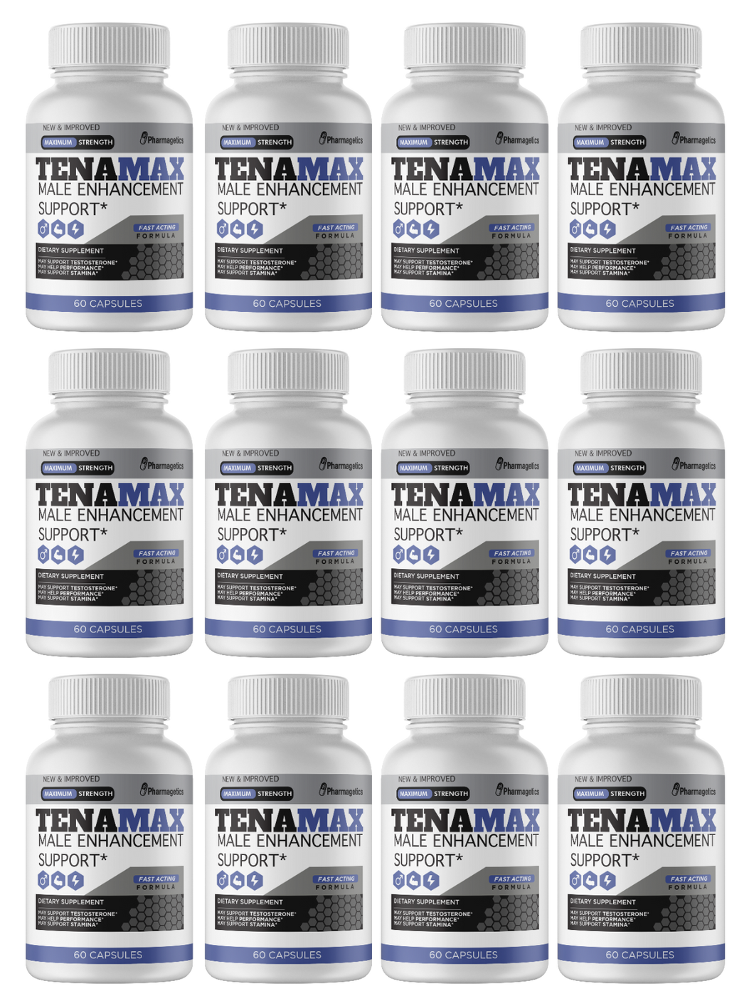 Tenamax Male Enhancement Support 12 Bottles 720 Capsules
