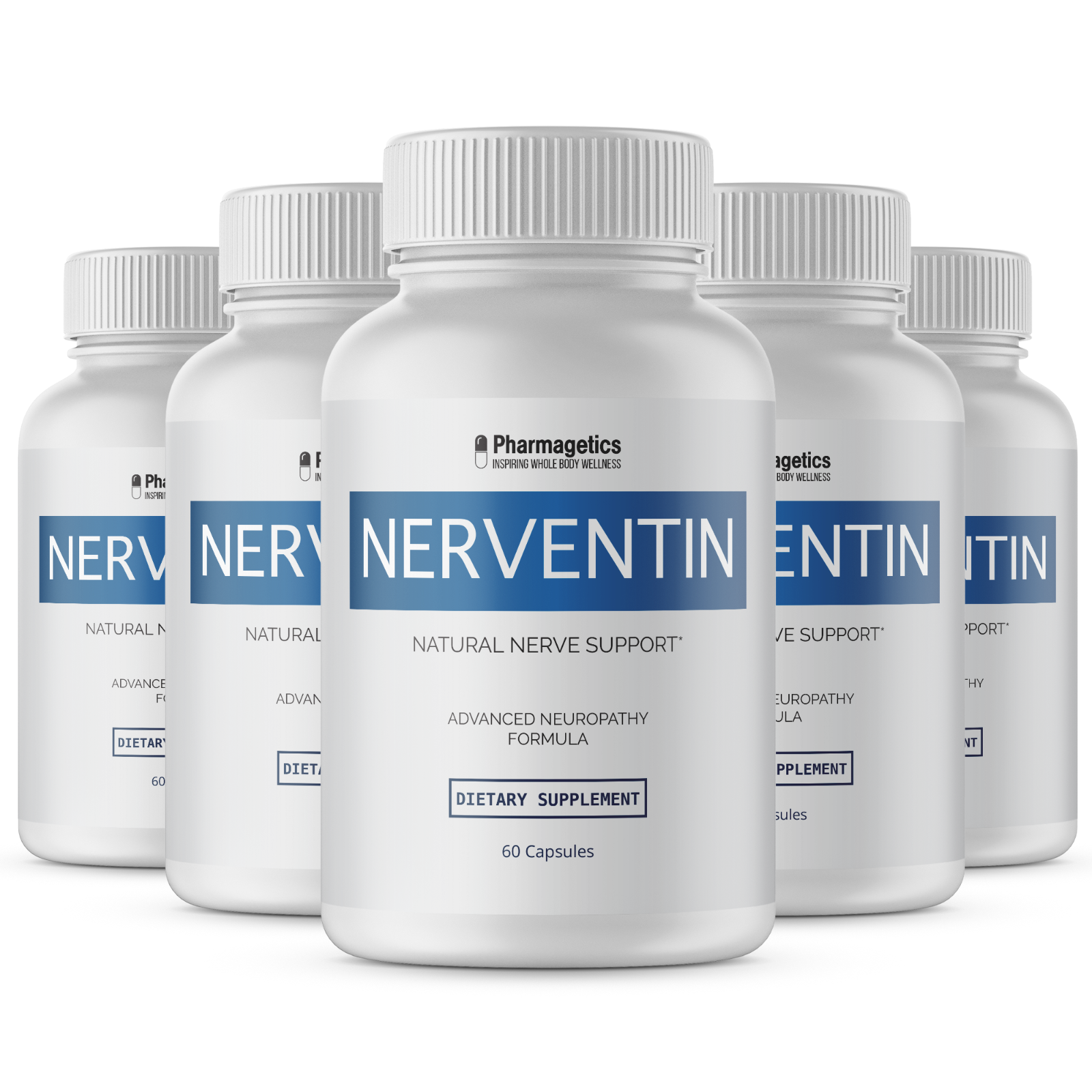 Nerventin Natural Nerve Support 5 Bottles 300 Capsules