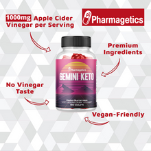 Load image into Gallery viewer, Gemini Keto Gummies Apple Cider Vinegar Weight Loss 1000MG Kwazi 5 Pack
