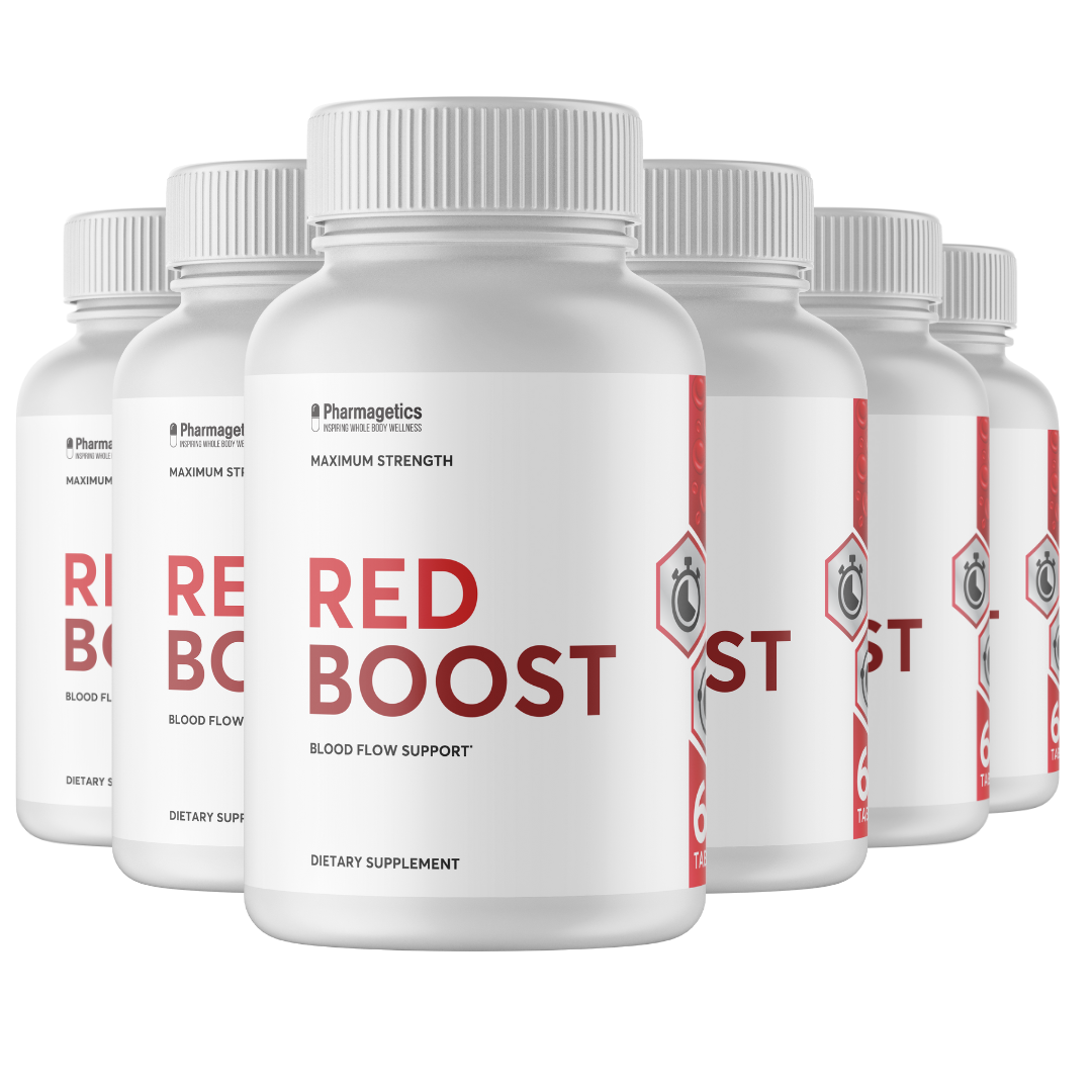Red Boost Blood Flow Support - 6 Bottles 360 Tablets