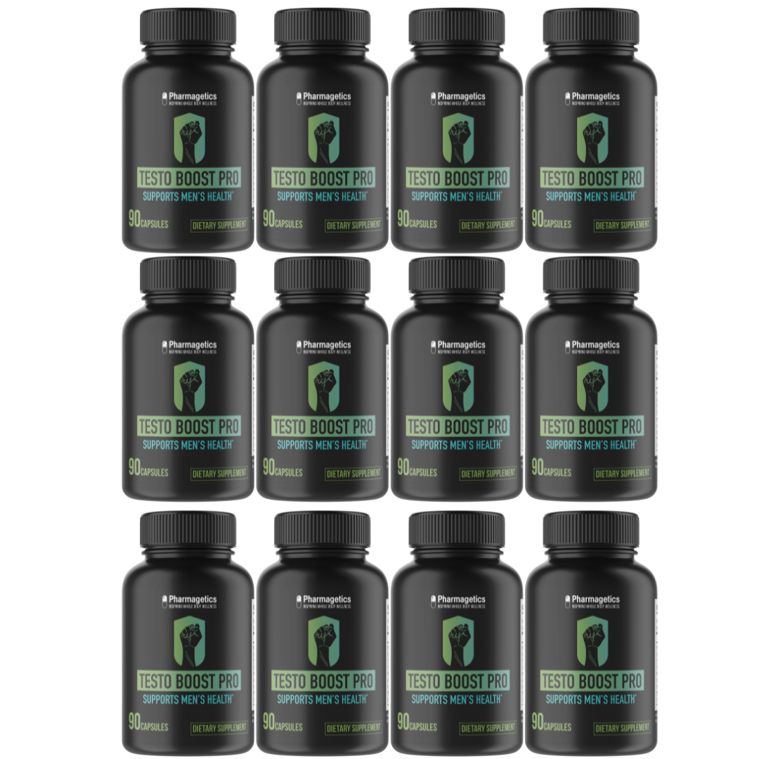 Testo Boost Pro Supports Men's Health 12 Bottles 720 Capsules