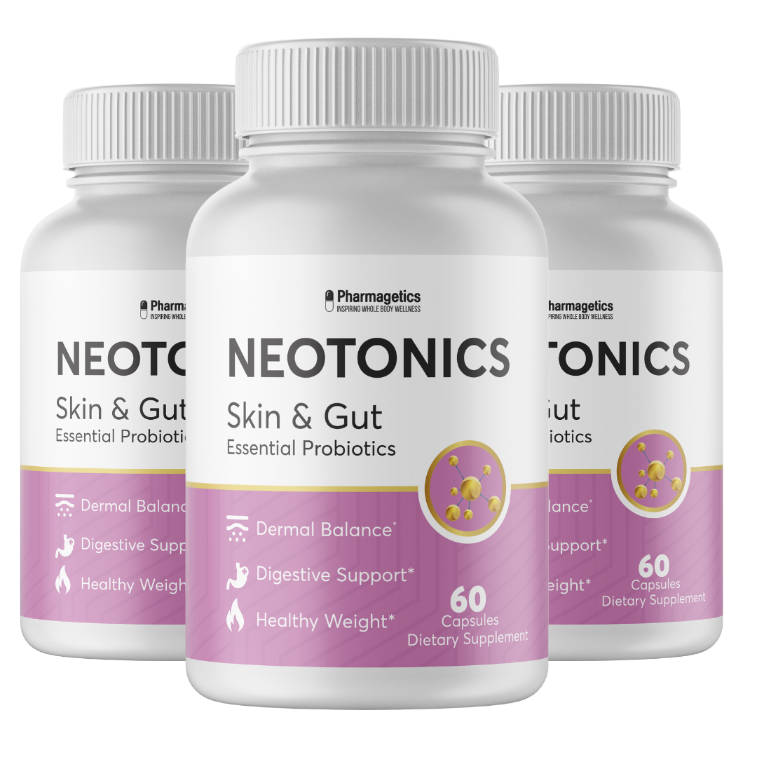 Neotonics Skin & Gut Essential Probiotics 3 Bottles 180 Capsules