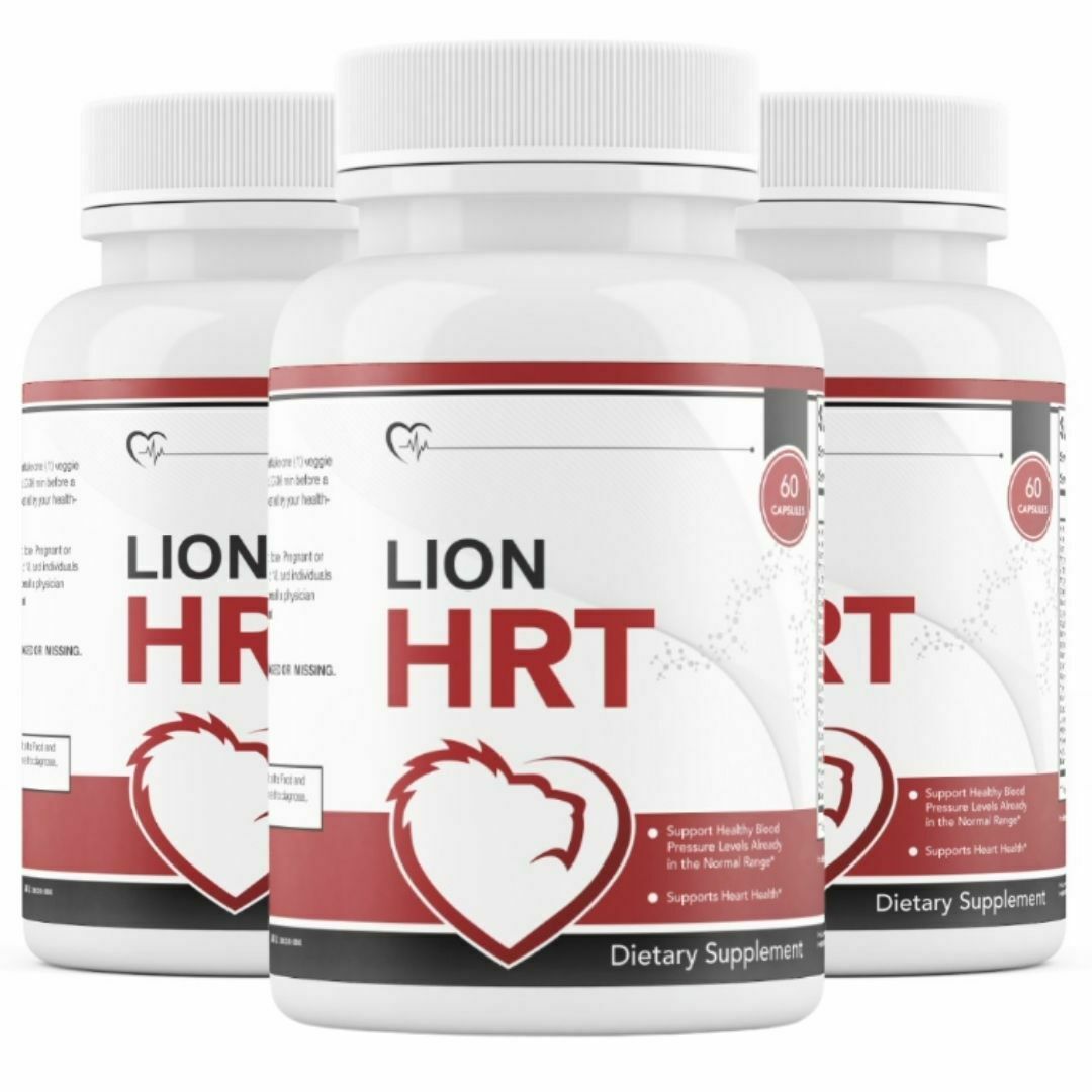 3 Bottles Lion HRT - Blood Sugar Support 60 Capsules x3