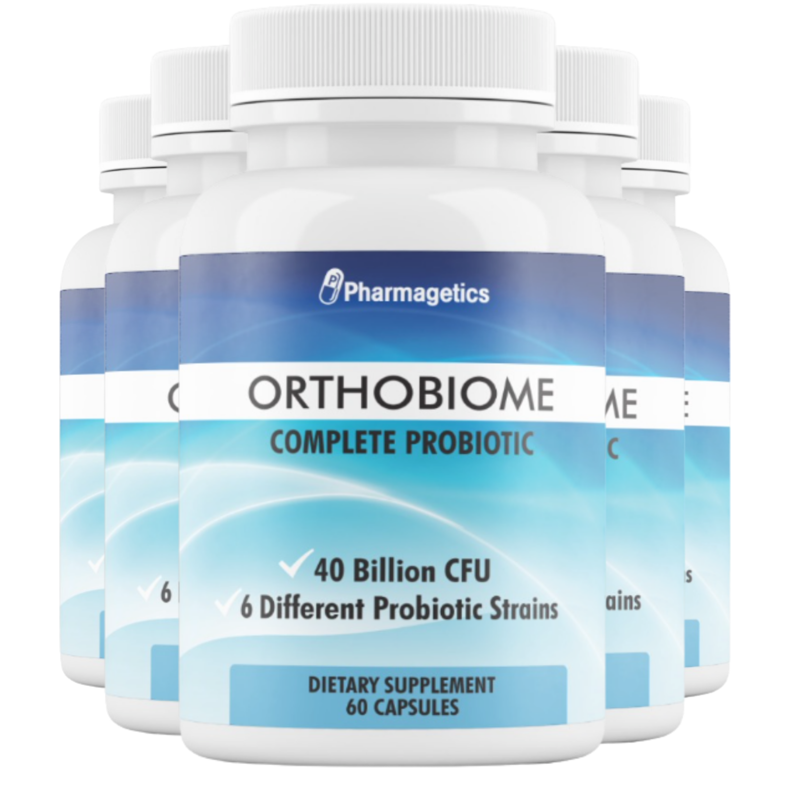 5 Bottles Orthobiome Complete Probiotic Pills Ortho Biome 60 Capsules