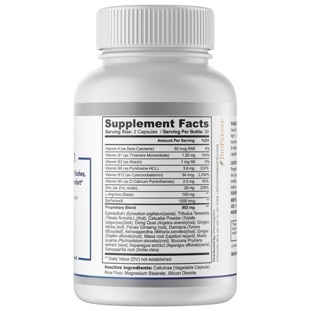 Menofem - menopause supplement, compare to relizen - 60 capsules