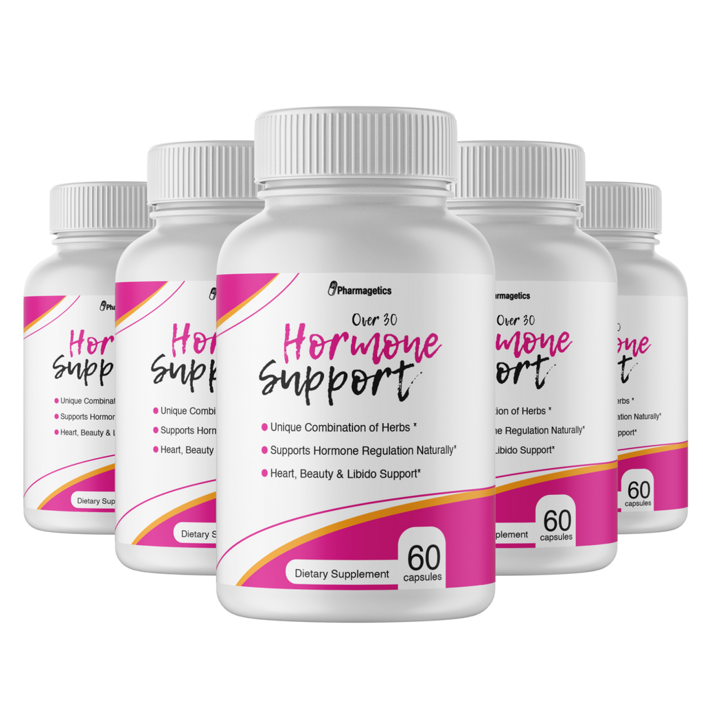 Over 30 Hormone Support Dietary Supplement -5 Bottles 300 Capsules