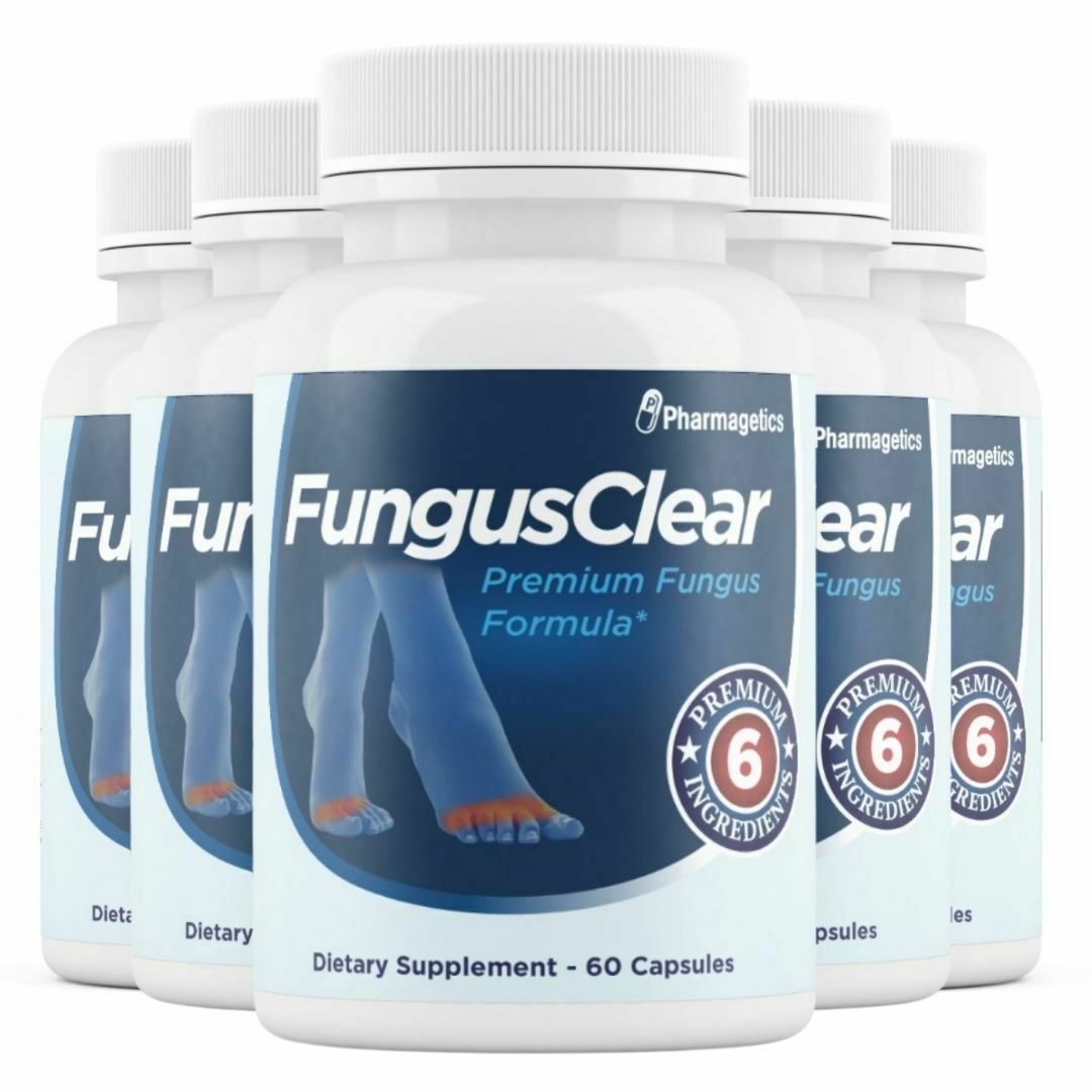 5 Bottles Fungus Clear Premium Formula  FungusClear Nails 60 Capsules x 5