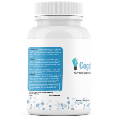 5 Bottles Cogni360 BRAIN ENHANCEMENT Supplement 100% NATURAL 60 Capsules x5