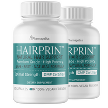 Load image into Gallery viewer, Hairprin Natural Hair Support Supplement 2 Bottles120 Capsules
