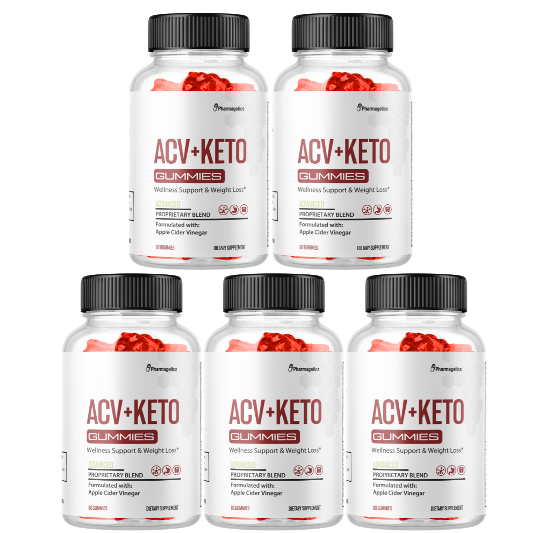 ACV+Keto Gummies Wellnes Support & Weight Loss - 5 Pack