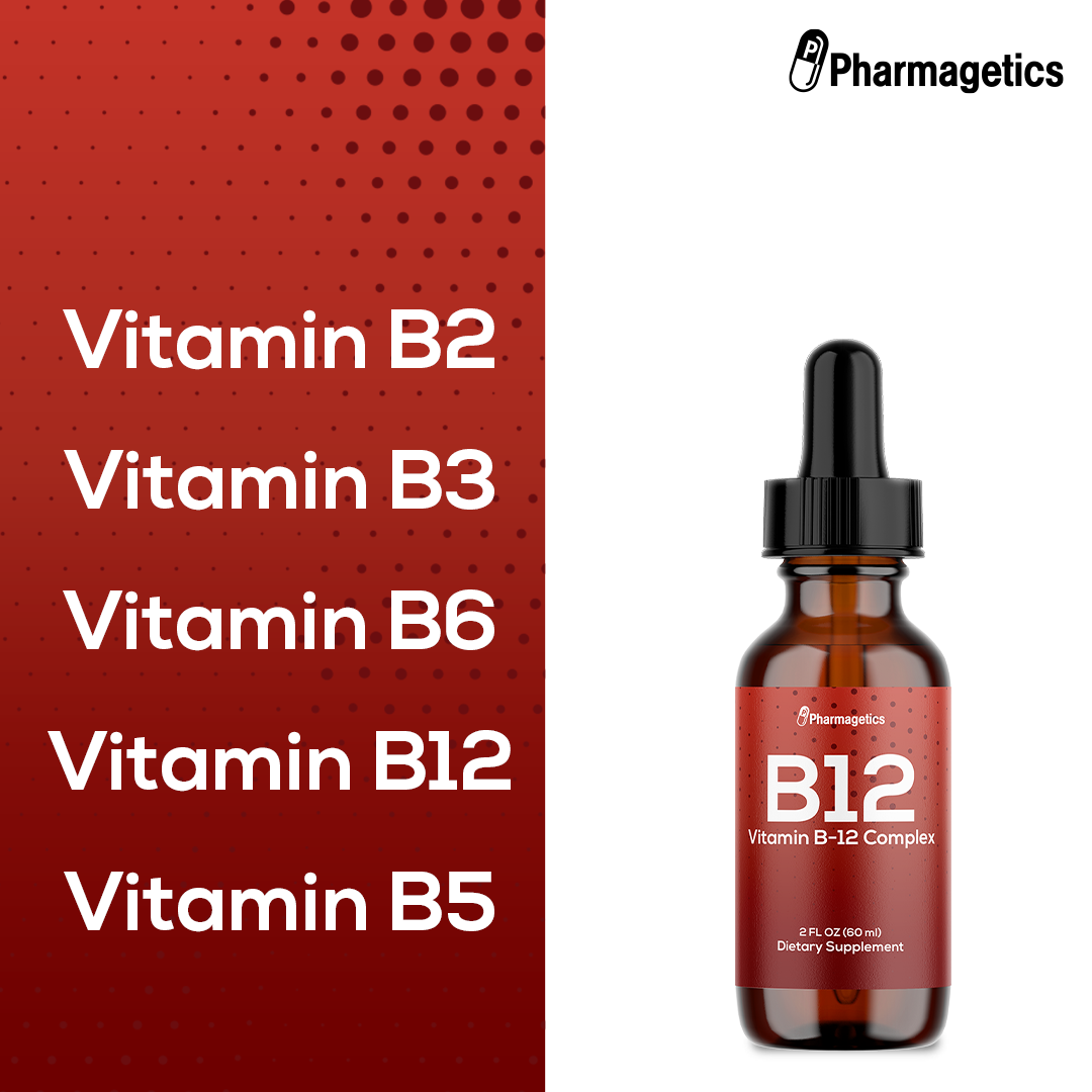 Vitamin B12 Complex, Dietary Supplement  2 Fl Oz